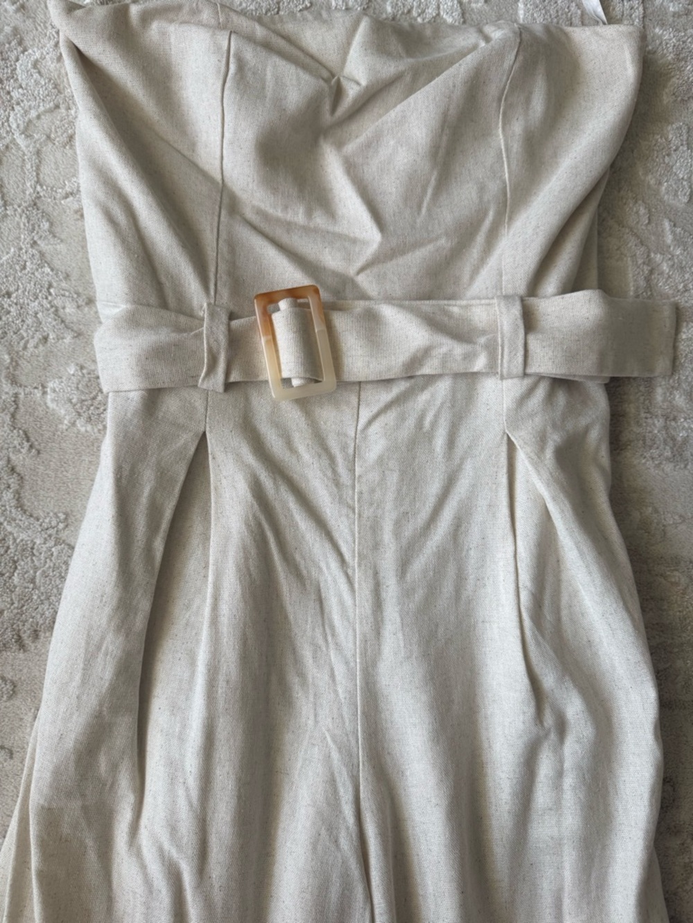 Monteau Strapless Linen Jumpsuit - Picture 5 of 9